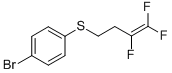 4-(3,4,4-Trifluoro-but-3-en-1-yl-thio)-1-bromobenzene 结构式