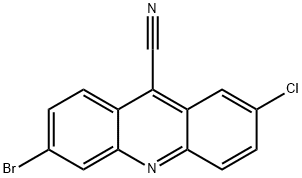 9-Acridinecarbonitrile,  6-bromo-2-chloro- Struktur