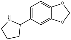 2-苯并[1,3]1,3-二氧杂环戊烯-5-基-吡咯烷, 95849-38-0, 结构式