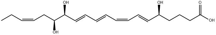 5,14,15-Trihydroxy-6,8,10,12,17-eicosapentaenoic acid 结构式