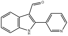 2-PYRIDIN-3-YL-1H-INDOLE-3-CARBALDEHYDE,95854-06-1,结构式