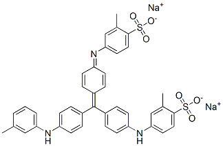 disodium 2-methyl-4-[[4-[[4-[(3-tolyl)amino]phenyl][4-[(3-methyl-4-sulphonatophenyl)amino]phenyl]methylene]-2,5-cyclohexadien-1-ylidene]amino]benzenesulphonate|