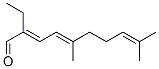 (,E)-2-ethyl-5,9-dimethyldeca-2,4,8-trienal Structure