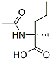 Norvaline,  N-acetyl-2-methyl- 结构式