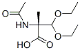 Alanine,  N-acetyl-2-(diethoxymethyl)- Struktur