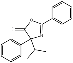 5(4H)-Oxazolone,  4-(1-methylethyl)-2,4-diphenyl-,95885-55-5,结构式