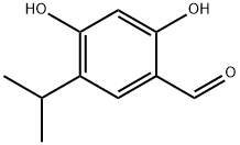2,4-Dihydroxy-5-isopropylbenzaldehyde 化学構造式
