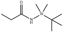 Propanamide,  N-[(1,1-dimethylethyl)dimethylsilyl]- 化学構造式