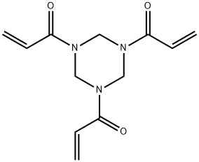 1,3,5-トリアクリロイルヘキサヒドロ-1,3,5-トリアジン 化学構造式