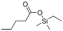 Pentanoic  acid,  ethyldimethylsilyl  ester Structure