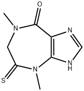 Imidazo[4,5-e][1,4]diazepin-8(3H)-one,  4,5,6,7-tetrahydro-4,7-dimethyl-5-thioxo- 化学構造式