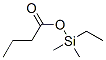 Butanoic  acid,  ethyldimethylsilyl  ester 化学構造式