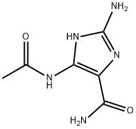 1H-Imidazole-4-carboxamide,  5-(acetylamino)-2-amino- 化学構造式