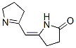 2-Pyrrolidinone,  5-[(3,4-dihydro-2H-pyrrol-5-yl)methylene]-,  (5Z)- 化学構造式