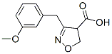 4-Isoxazolecarboxylic  acid,  4,5-dihydro-3-[(3-methoxyphenyl)methyl]- 化学構造式