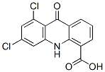 4-Acridinecarboxylic  acid,  6,8-dichloro-9,10-dihydro-9-oxo- 化学構造式