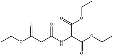 diethyl 2-(3-ethoxy-3-oxopropanaMido)Malonate 化学構造式