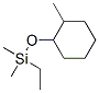 Cyclohexane,  1-[(ethyldimethylsilyl)oxy]-2-methyl- 化学構造式