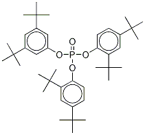 Tris(2,4-di-tert-butylphenyl)phosphate 化学構造式