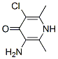 4(1H)-Pyridinone,  3-amino-5-chloro-2,6-dimethyl- 化学構造式