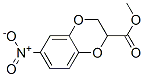 1,4-Benzodioxin-2-carboxylic  acid,  2,3-dihydro-6-nitro-,  methyl  ester 化学構造式
