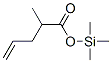 4-Pentenoic  acid,  2-methyl-,  trimethylsilyl  ester 化学構造式