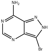 2H-Pyrazolo[4,3-d]pyriMidin-7-aMine, 3-broMo- 化学構造式