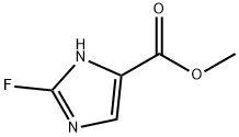 1H-Imidazole-5-carboxylic  acid,  2-fluoro-,  methyl  ester 化学構造式