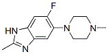 1H-Benzimidazole,  6-fluoro-2-methyl-5-(4-methyl-1-piperazinyl)-|