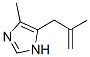 1H-Imidazole,  4-methyl-5-(2-methyl-2-propen-1-yl)- Structure