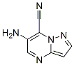 Pyrazolo[1,5-a]pyrimidine-7-carbonitrile,  6-amino- 化学構造式