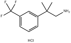 2-Methyl-2-(3-(trifluoroMethyl)phenyl)propan-1-aMine hydrochloride 化学構造式