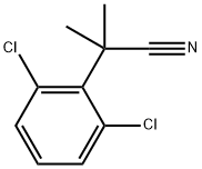 2-(2,6-Dichlorophenyl)-2-methylpropanenitrile 化学構造式