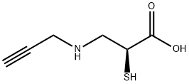 PROPANOIC ACID, 2-MERCAPTO-3-(2-PROPYN-1-YLAMINO)-, (2S)- 化学構造式