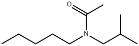 Acetamide,  N-(2-methylpropyl)-N-pentyl- 化学構造式