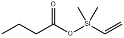 Butanoic  acid,  ethenyldimethylsilyl  ester 化学構造式