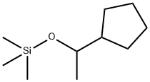 Cyclopentane,  [1-[(trimethylsilyl)oxy]ethyl]- 化学構造式