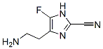 1H-Imidazole-2-carbonitrile,  4-(2-aminoethyl)-5-fluoro- 化学構造式