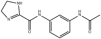1H-Imidazole-2-carboxamide,  N-[3-(acetylamino)phenyl]-4,5-dihydro- Struktur