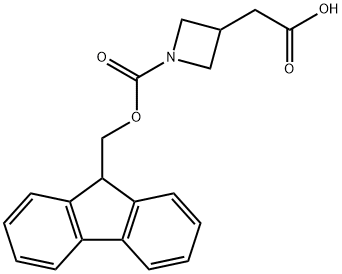N-FMOC-3-AZETIDINE ACETIC ACID 化学構造式