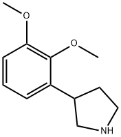 3-(2,3-ジメトキシフェニル)ピロリジン 化学構造式