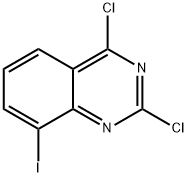 2,4-ジクロロ-8-ヨードキナゾリン 化学構造式