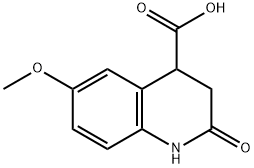 6-METHOXY-2-OXO-1,2,3,4-TETRAHYDROQUINOLINE-4-CARBOXYLIC ACID Structure
