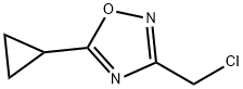 3-(クロロメチル)-5-シクロプロピル-1,2,4-オキサジアゾール 化学構造式