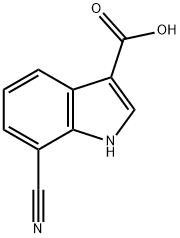 1H-Indole-3-carboxylic  acid,  7-cyano- Struktur