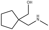 {1-[(メチルアミノ)メチル]シクロペンチル}メタノール 化学構造式