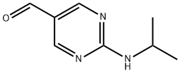 2-(イソプロピルアミノ)ピリミジン-5-カルブアルデヒド 化学構造式