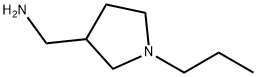 (1-プロピル-3-ピロリジニル)メタンアミン 化学構造式