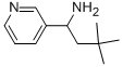 3,3-ジメチル-1-(3-ピリジニル)-1-ブタンアミン 化学構造式