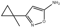 5-Isoxazolamine, 3-(1-methylcyclopropyl)- Struktur